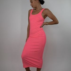 Bright Pink fitted dress